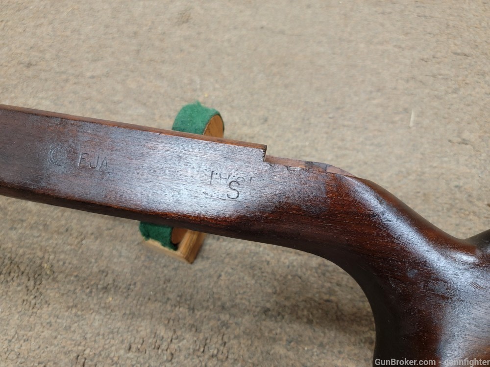US Military Stock For A Remington M 513T 22Cal. Rifle FJA Crossed Cannon -img-1
