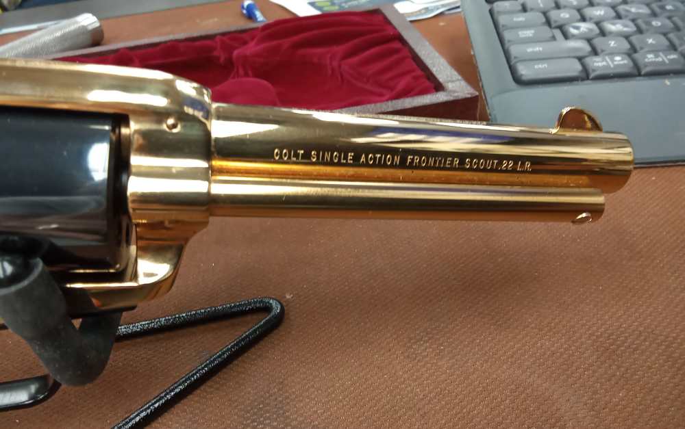 Colt Frontier Scout .22LR. Commemorative Revolver -img-1