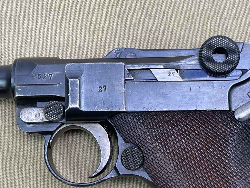 WWII BRITISH CAPTURE German DWM 1920 Luger P08 Pistol 9mm C&R-img-16