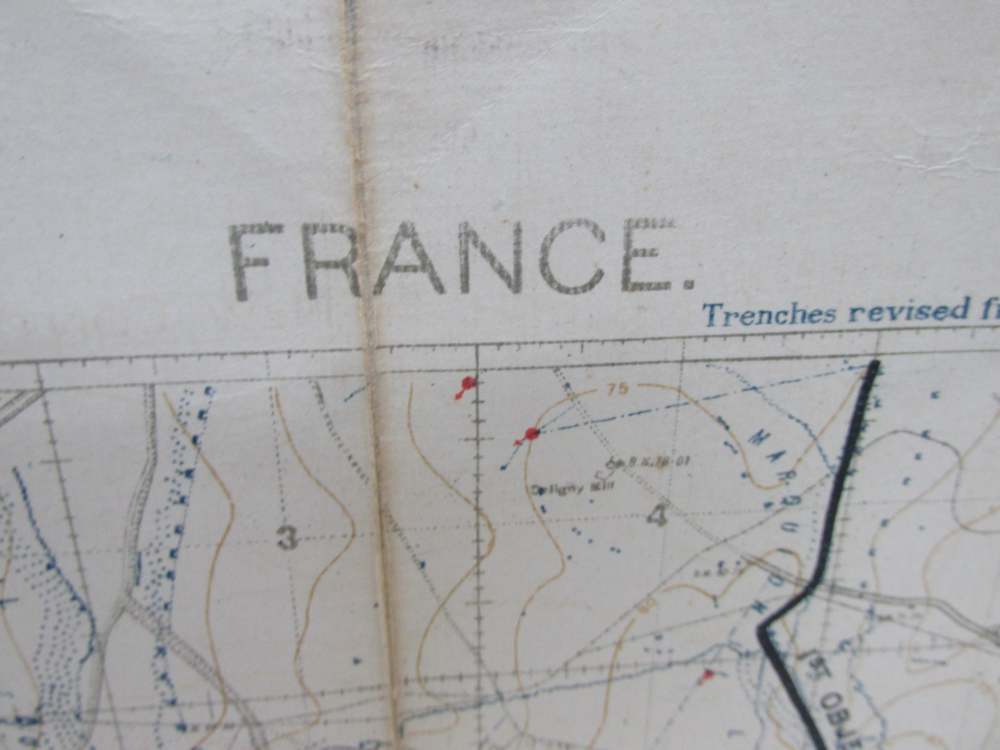 4 PIECES WWI MAP OF FRANCE, RIFLE HANDBOOK, OFFENSIVE COMBAT, INFANTRY-img-1