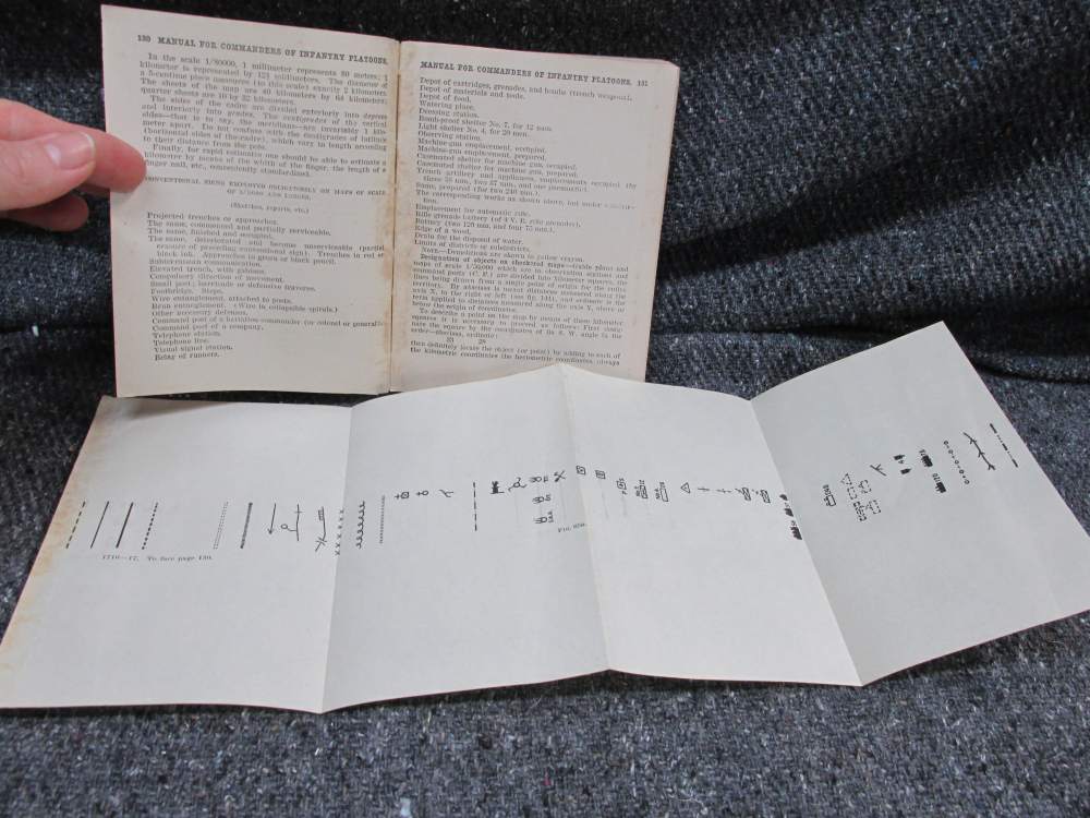 4 PIECES WWI MAP OF FRANCE, RIFLE HANDBOOK, OFFENSIVE COMBAT, INFANTRY-img-16