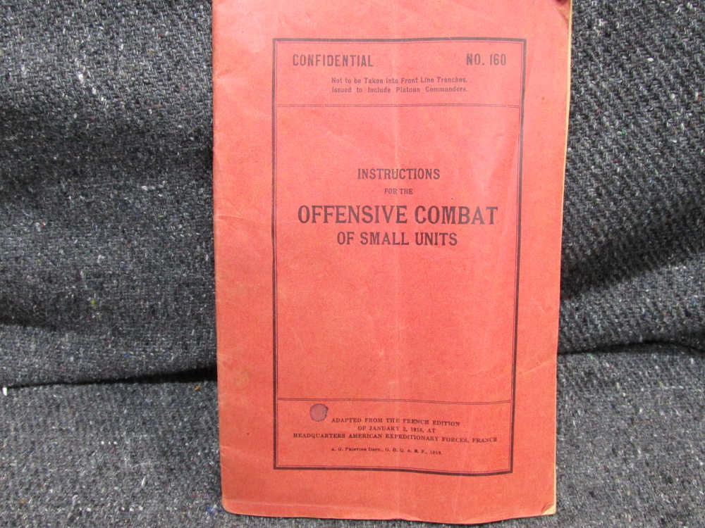 4 PIECES WWI MAP OF FRANCE, RIFLE HANDBOOK, OFFENSIVE COMBAT, INFANTRY-img-19