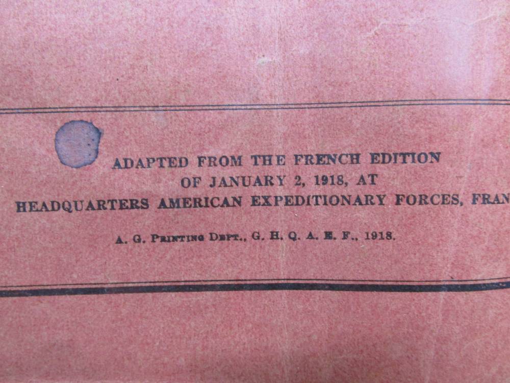 4 PIECES WWI MAP OF FRANCE, RIFLE HANDBOOK, OFFENSIVE COMBAT, INFANTRY-img-20