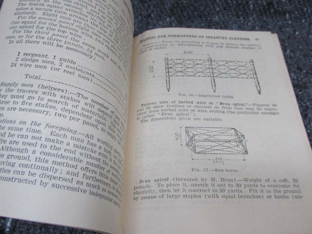 4 PIECES WWI MAP OF FRANCE, RIFLE HANDBOOK, OFFENSIVE COMBAT, INFANTRY-img-18
