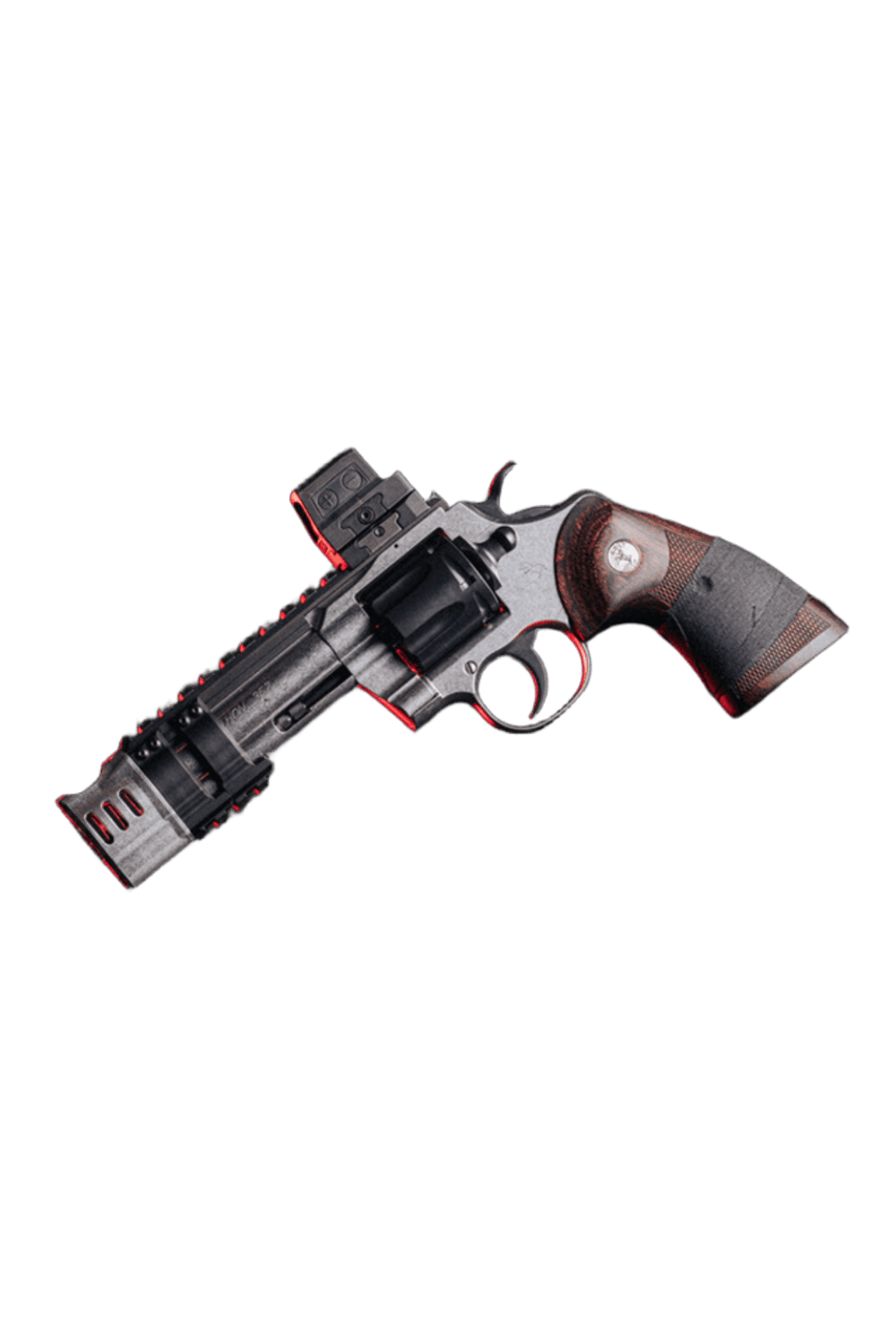 NEW! EMPIRE PBF COTTONMOUTH 3" Custom Colt Python Revolver KAGE Rail + Comp-img-6