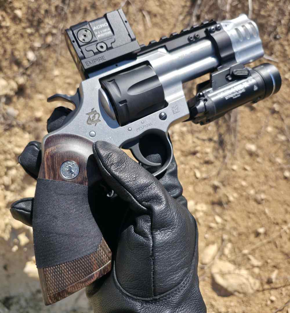 NEW! EMPIRE PBF COTTONMOUTH 3" Custom Colt Python Revolver KAGE Rail + Comp-img-0