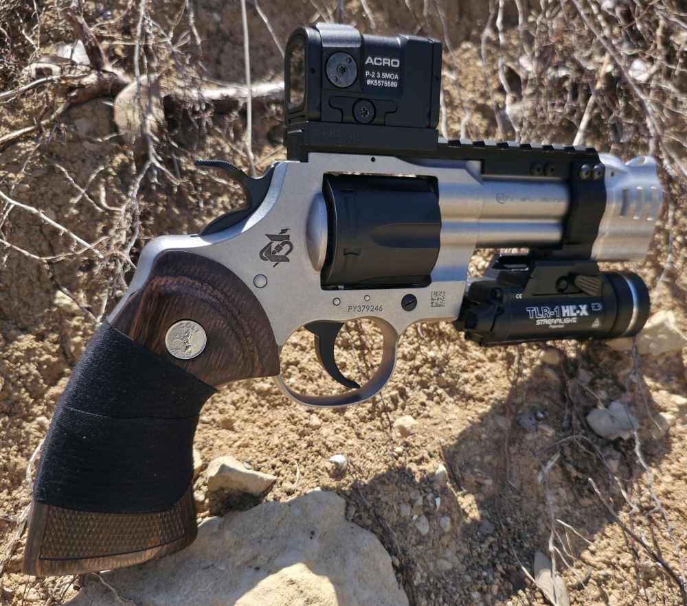 NEW! EMPIRE PBF COTTONMOUTH 3" Custom Colt Python Revolver KAGE Rail + Comp-img-3