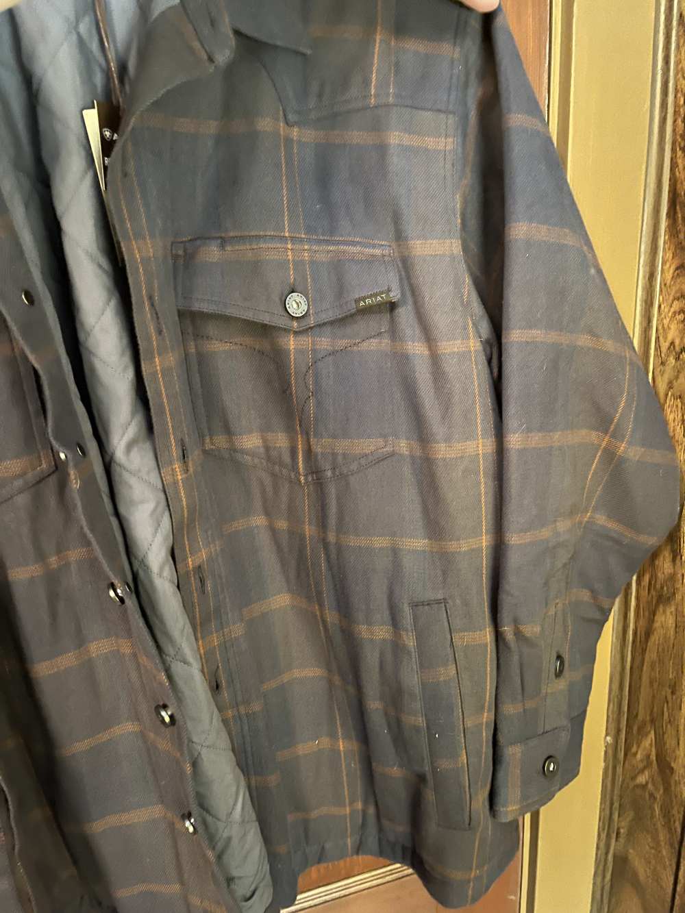 ARIAT Mens Yellowstone Midnight Fair Quilted Shirt Jacket XXL-img-4