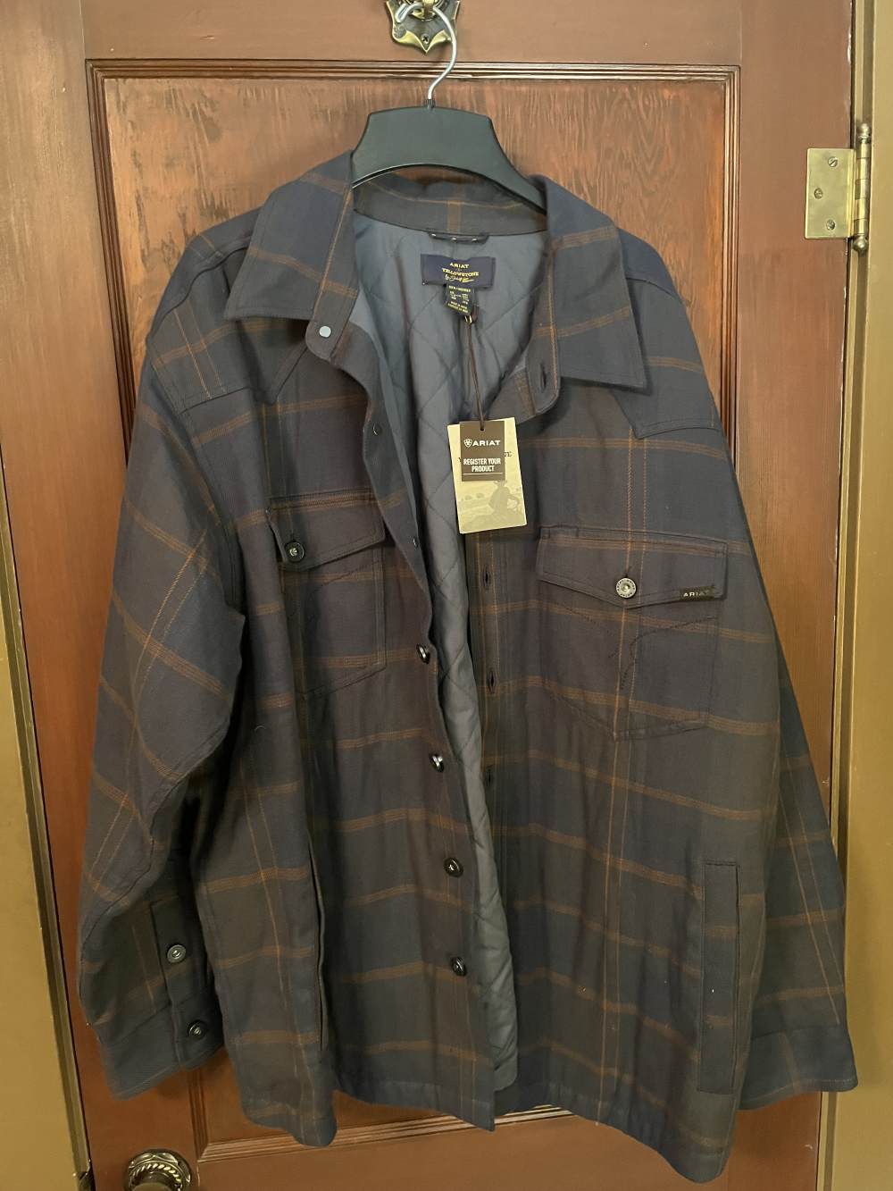 ARIAT Mens Yellowstone Midnight Fair Quilted Shirt Jacket XXL-img-0