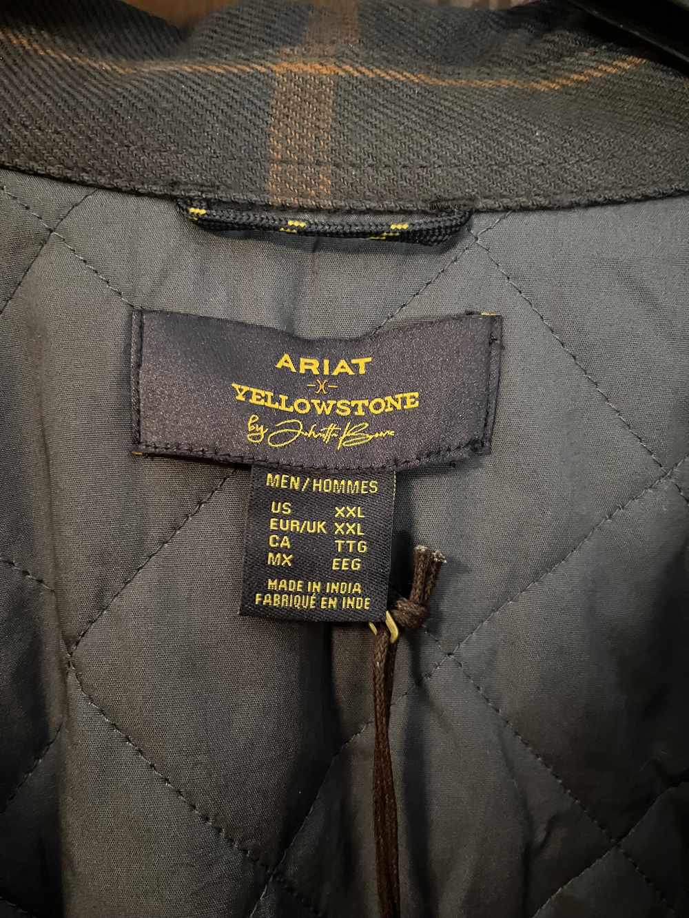 ARIAT Mens Yellowstone Midnight Fair Quilted Shirt Jacket XXL-img-8