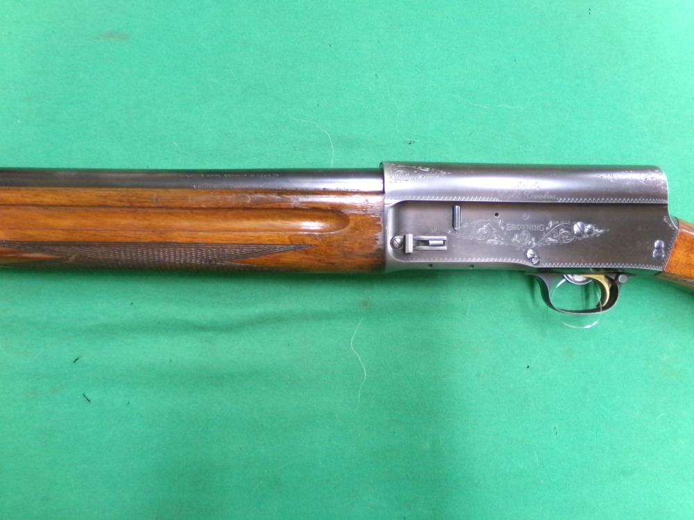 BROWNING A5 LIGHT TWELVE FN MADE IN BELGIUM 12GA MATTED RIB MFG 1958 GOLD-img-3