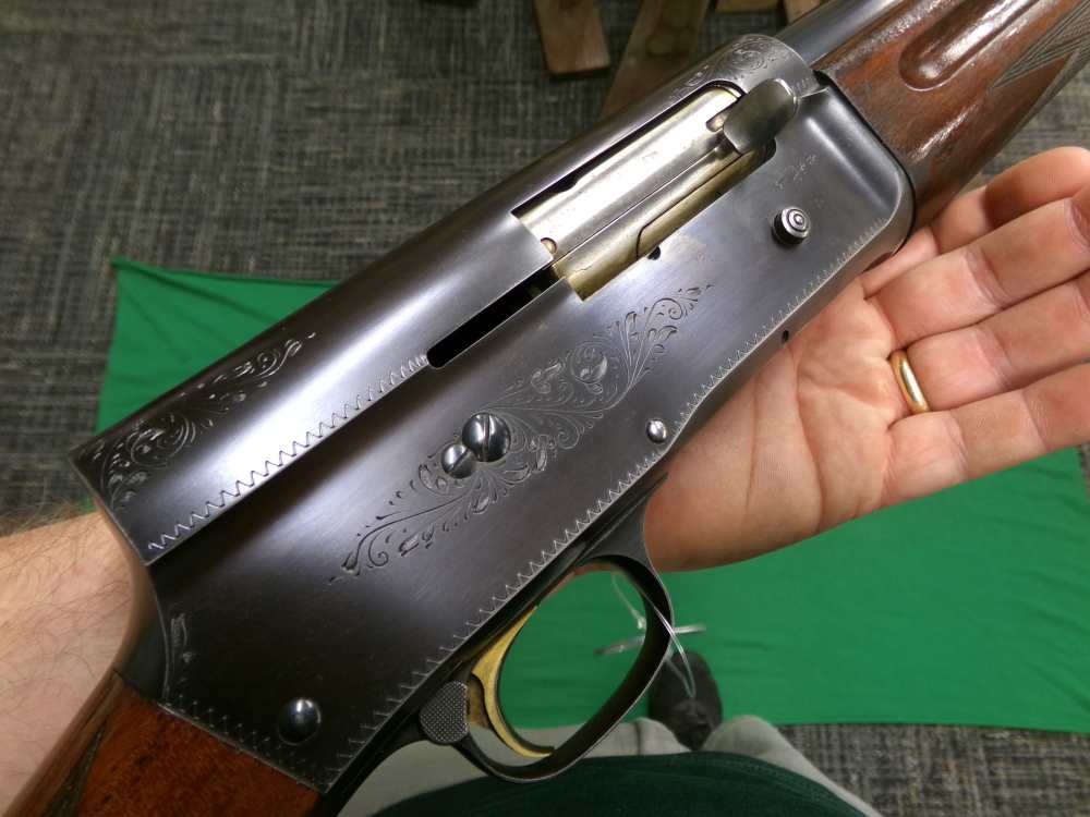 BROWNING A5 LIGHT TWELVE FN MADE IN BELGIUM 12GA MATTED RIB MFG 1958 GOLD-img-12