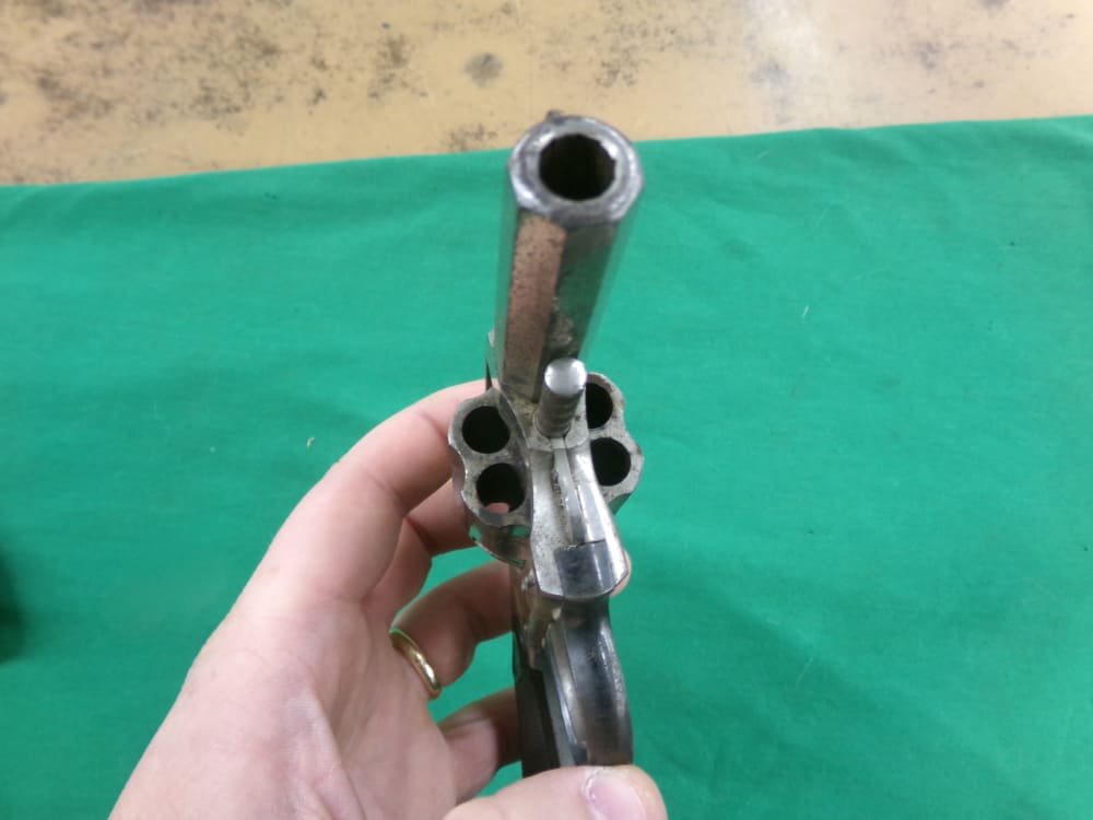 H&R MODEL 04 38 S&W REVOLVER NICKLE & FOREHAND ARMS MODEL 1801 32 S&W C&R-img-6