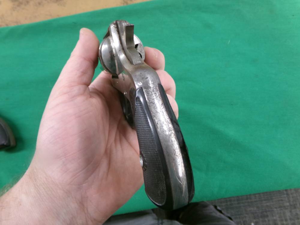 H&R MODEL 04 38 S&W REVOLVER NICKLE & FOREHAND ARMS MODEL 1801 32 S&W C&R-img-7