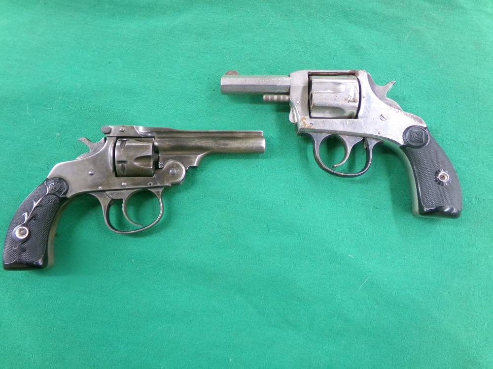 H&R MODEL 04 38 S&W REVOLVER NICKLE & FOREHAND ARMS MODEL 1801 32 S&W C&R-img-0