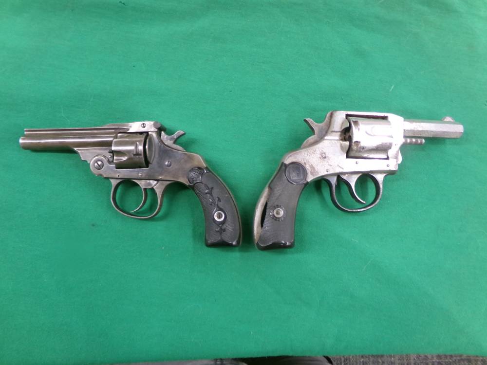 H&R MODEL 04 38 S&W REVOLVER NICKLE & FOREHAND ARMS MODEL 1801 32 S&W C&R-img-1