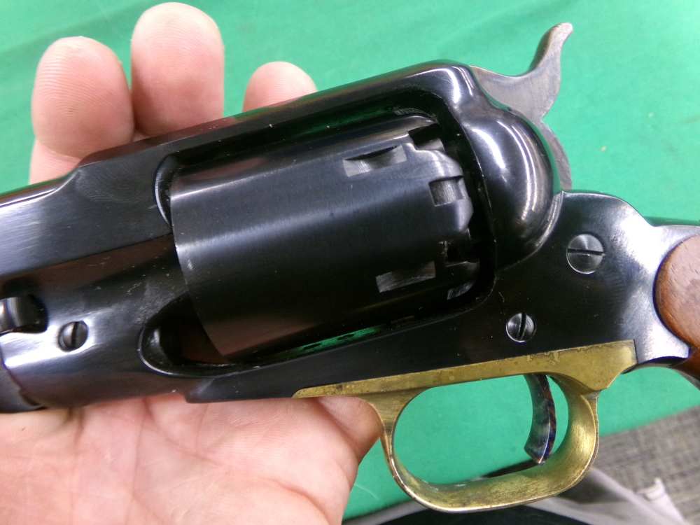 PIETTA REMINGTON 1858 NEW MODEL ARMY 44 CASED BLACK POWDER REVOLVER UNFIRED-img-9