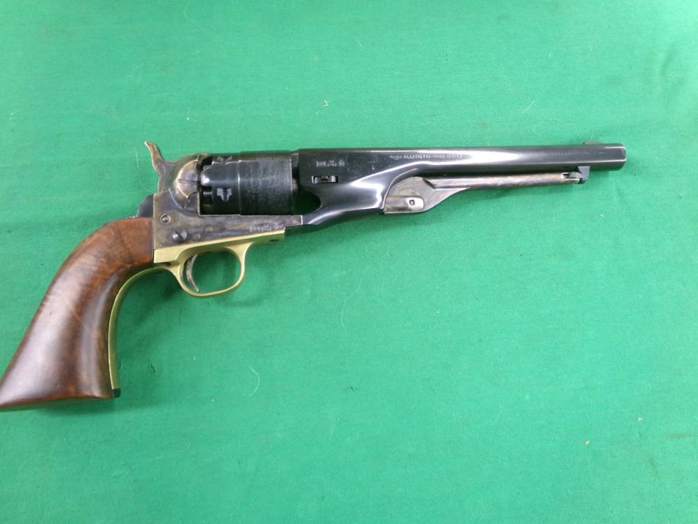PIETTA 1851 NAVY 44 CAL PRESENTATION CASED BLACK POWDER REVOLVER UNFIRED -img-1