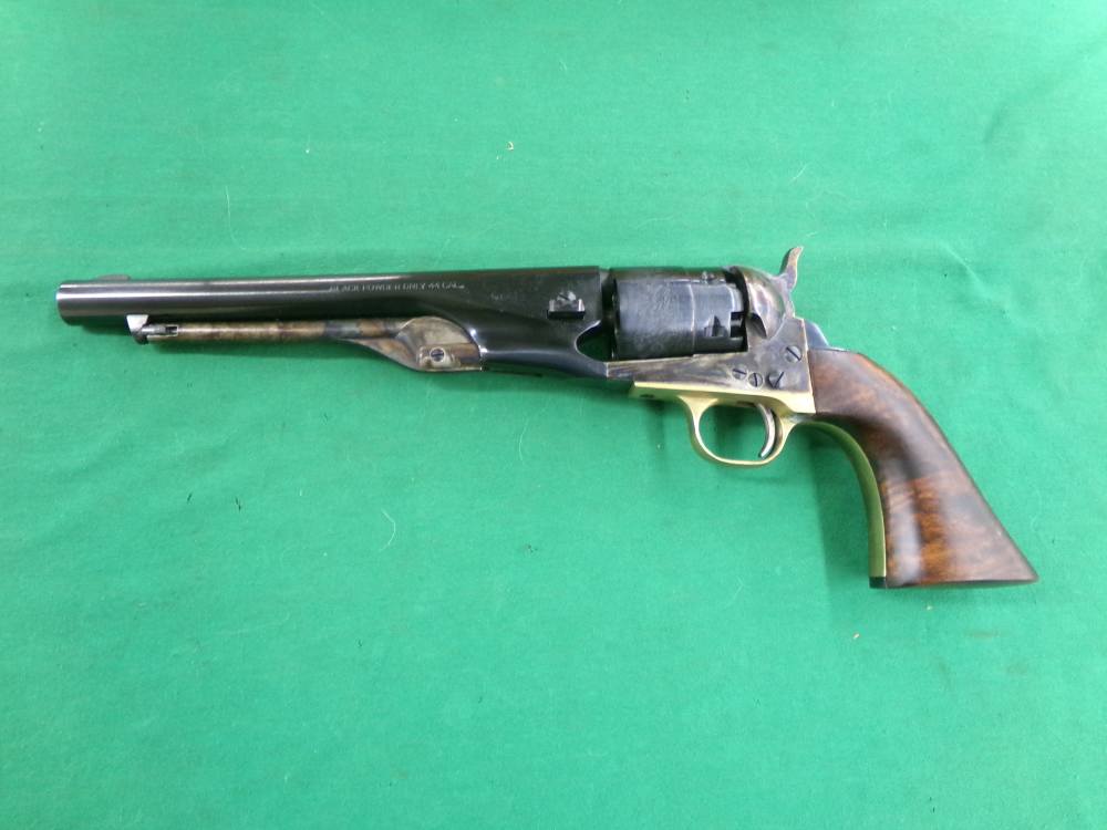 PIETTA 1851 NAVY 44 CAL PRESENTATION CASED BLACK POWDER REVOLVER UNFIRED -img-2
