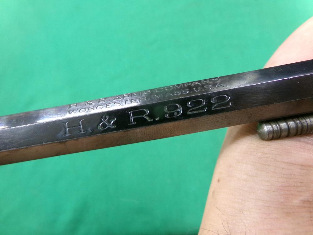 HARRINGTON & RICHARDSON 922 22 LR 9 SHOT D.A REVOLVER 6" OCTAGON BARREL C&R-img-3