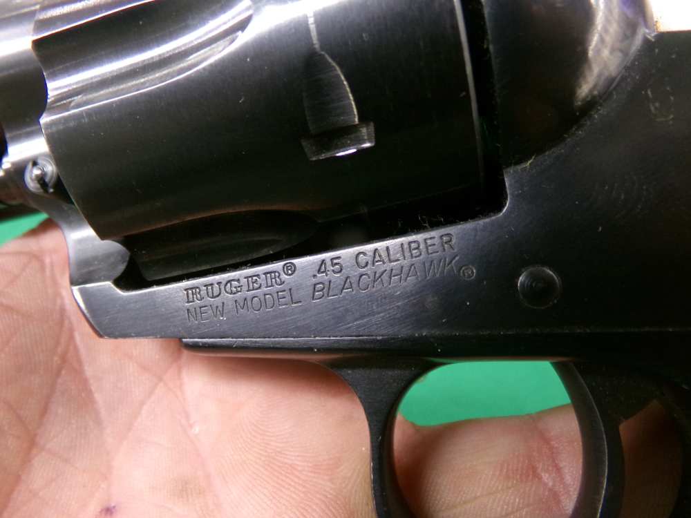 RUGER BLACKHAWK 45 LONG COLT REVOLVER PRE WARNING 7 1/2" BARREL W/ MANUAL  -img-4