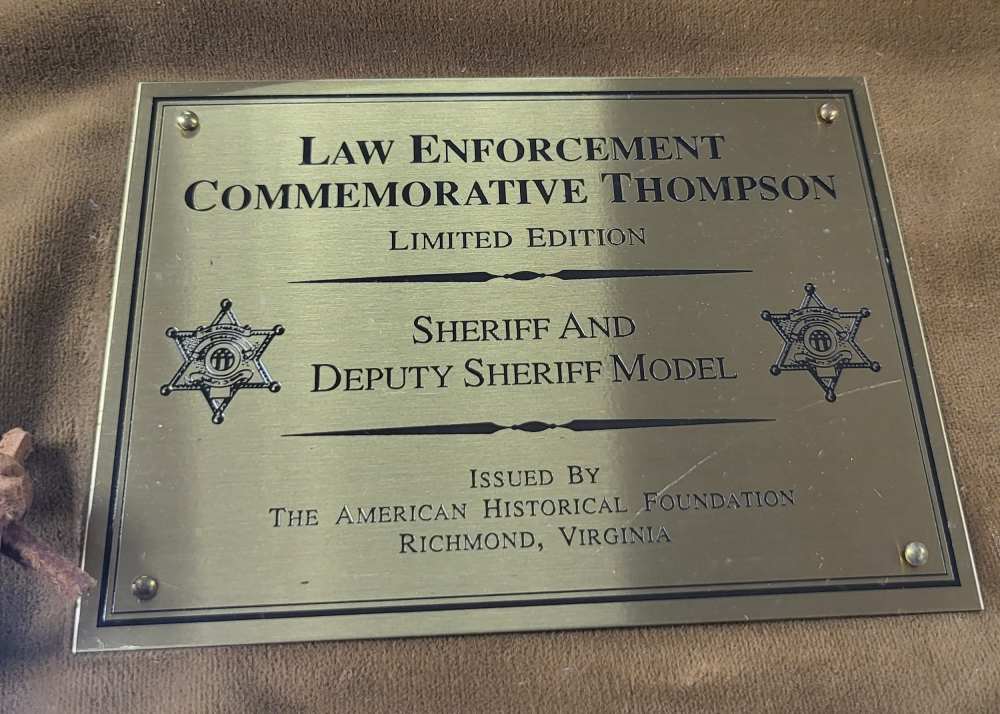 2 LAW ENFORCEMENT COMMEMORATIVE THOMPSON'S POLICE & SHERIFF/DEPUTY-img-7