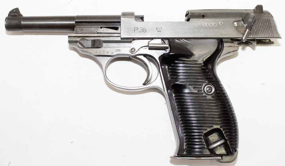 Mauser Werke byf Walther P.38 9mm Germany WWII P38 MFG 1944 4.9"-img-1