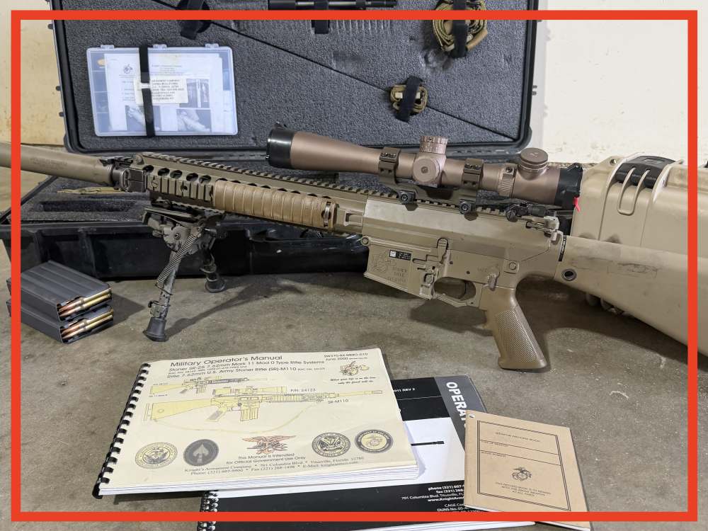 KINGHTS ARMAMENT KAC M110 SR25 ECR w/ Suppressor & Accessories-img-0