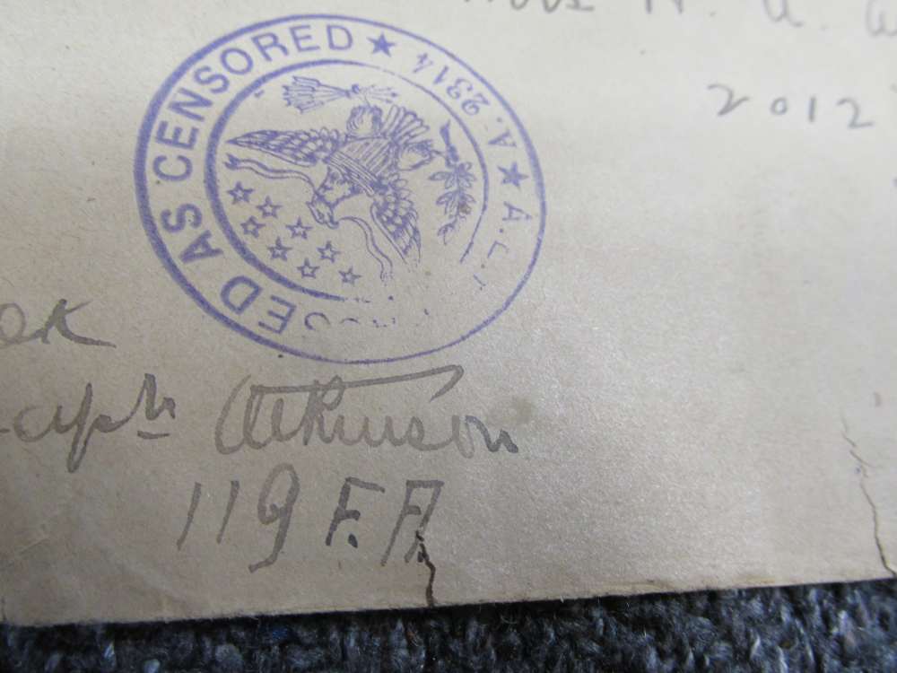 LOT OF WWI KNIGHTS OF COLUMBUS "WAR ACTIVITIES" LETTERS, ENVELOPES, PATCHES-img-3