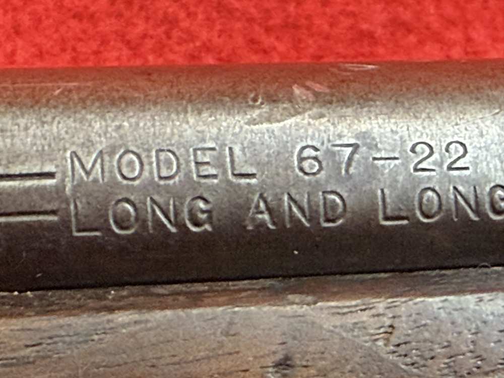 Winchester Mod 67, 22  short , long and Long Rifle - 27 in barrel.-img-25
