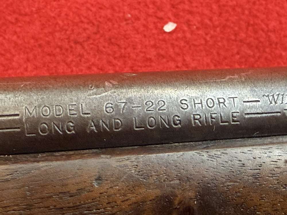 Winchester Mod 67, 22  short , long and Long Rifle - 27 in barrel.-img-23