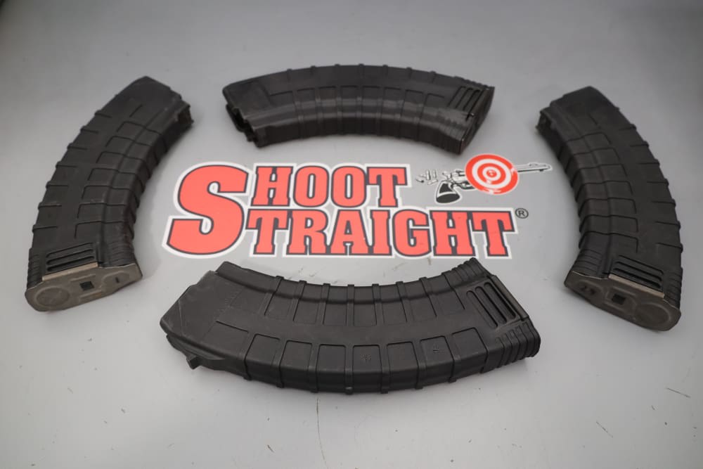 Lot O' Four (4) TAPCO AK47 7.62x39mm Rifle & Pistol Type Polymer 30rd Mags-img-0
