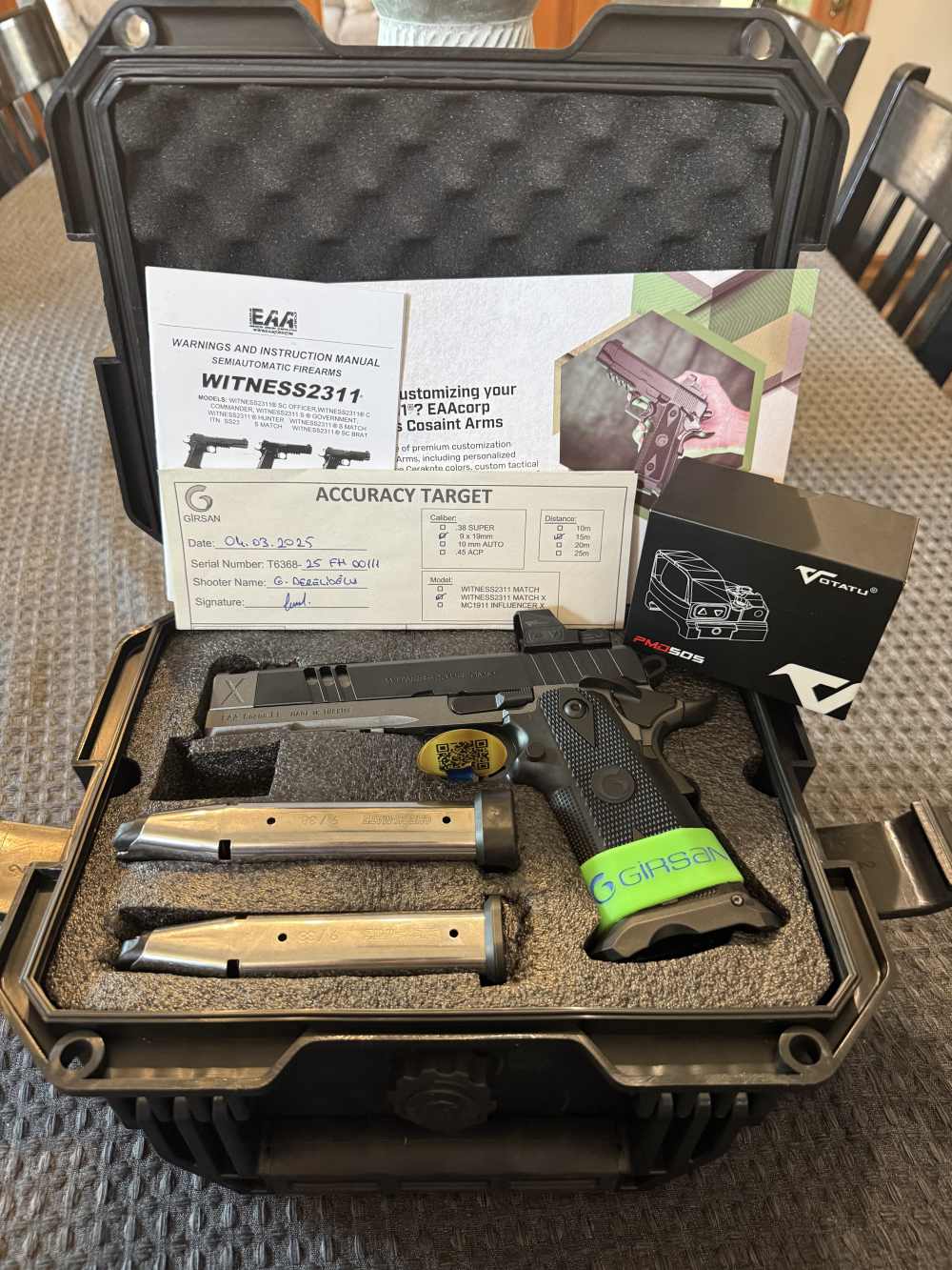 NEW GIRSAN MATCH X with Votatu Red Dot-img-0