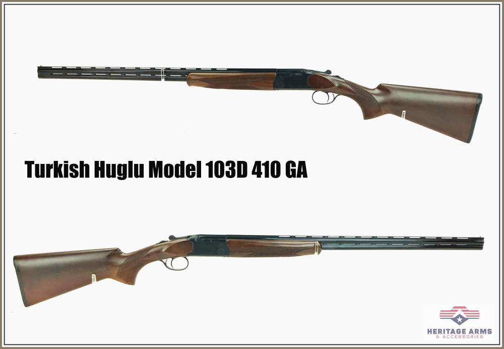 Minty - Boxed - Turkish Huglu .Model 103D 410 Over / Under Shotgun-img-0