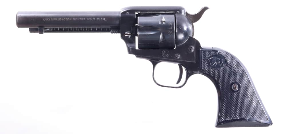 Colt Frontier Scout Single Action .22 Short Revolver 4.75" 6rd Blued -img-9