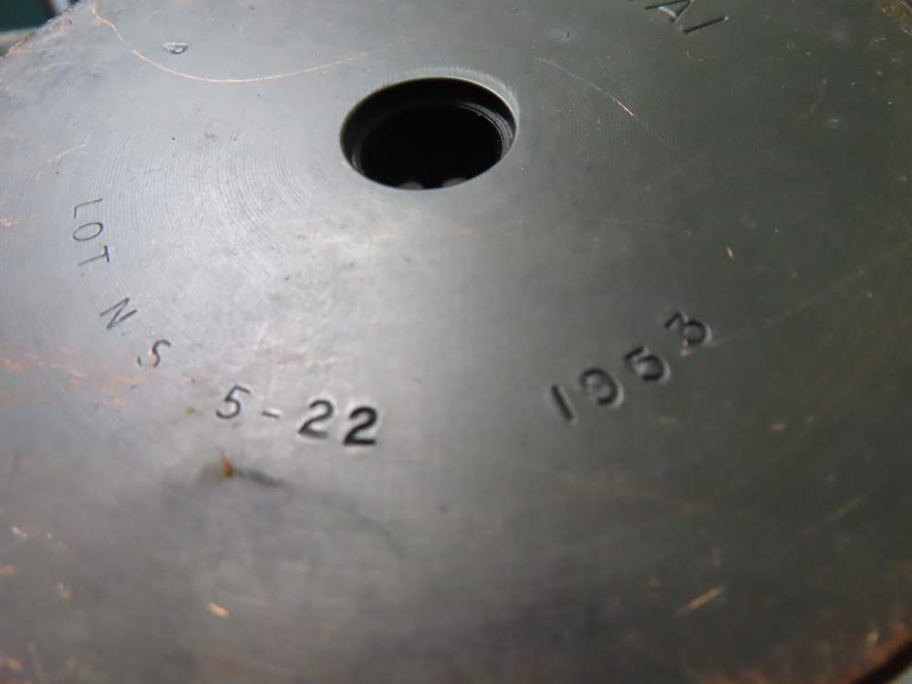 2-KOREAN WAR ERA US 75mm RECOILESS RIFLE SHELL CASINGS DATED 1951 & 1953-img-8