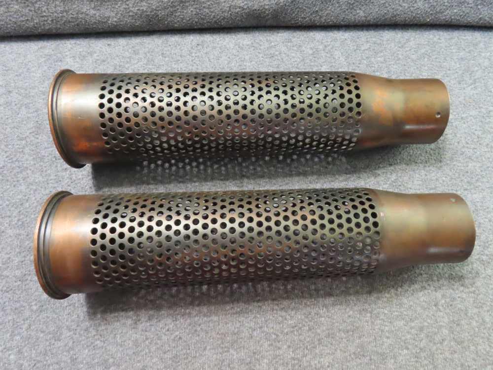 2-KOREAN WAR ERA US 75mm RECOILESS RIFLE SHELL CASINGS DATED 1951 & 1953-img-1
