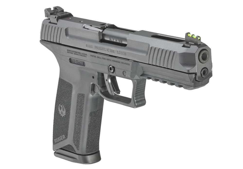 Ruger 5.7 Pro 5.7x28mm Fiber Optic Front Sight Pic Rail Drilled Tapped-img-2
