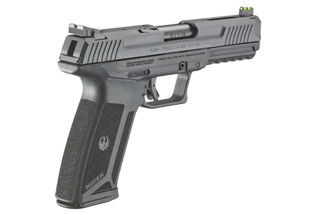 Ruger 5.7 Pro 5.7x28mm Fiber Optic Front Sight Pic Rail Drilled Tapped-img-3