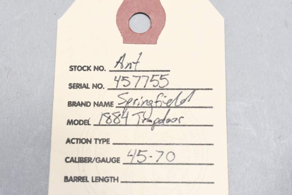Antique US Springfield Model 1884 Trapdoor Single Shot Rifle 45-70 Govt-img-1