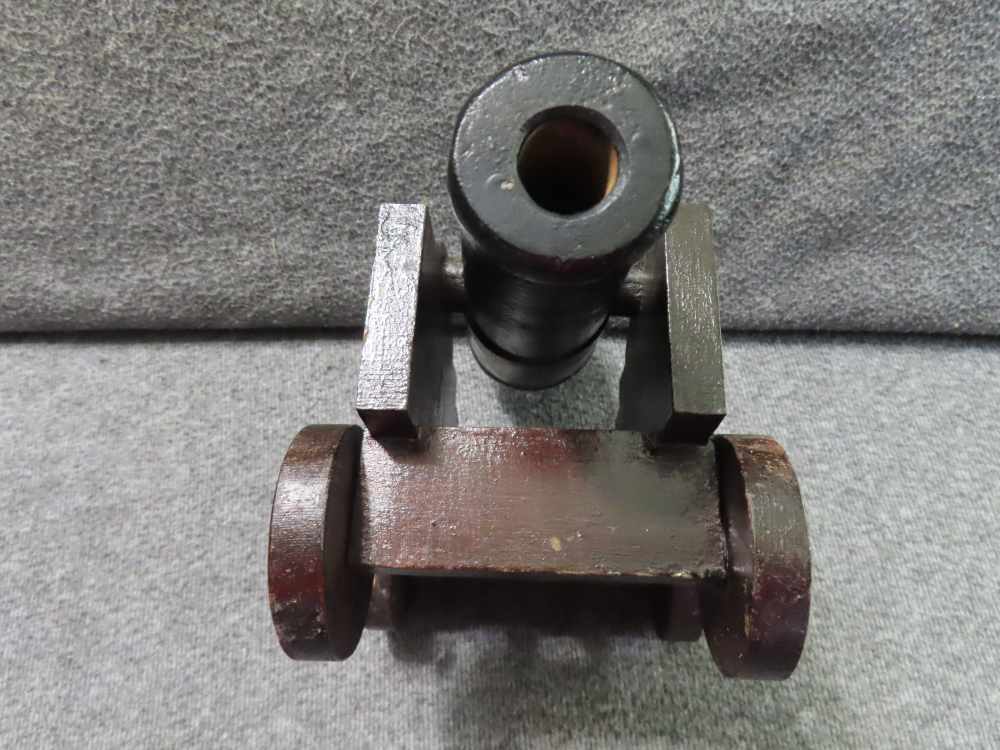 ANTIQUE CAST IRON .75 CALIBER CANNON MARKED "JULY 4th 1897" ON BARREL-img-8