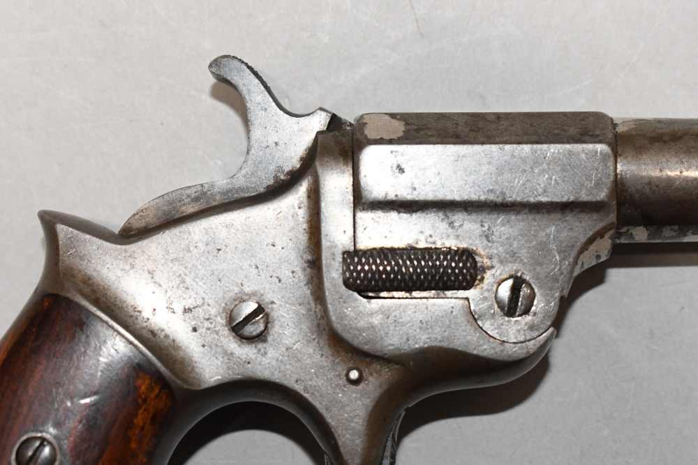 Rare CH Ballard Iron Frame Single Shot Break Action Derringer Pistol 41 RF -img-3