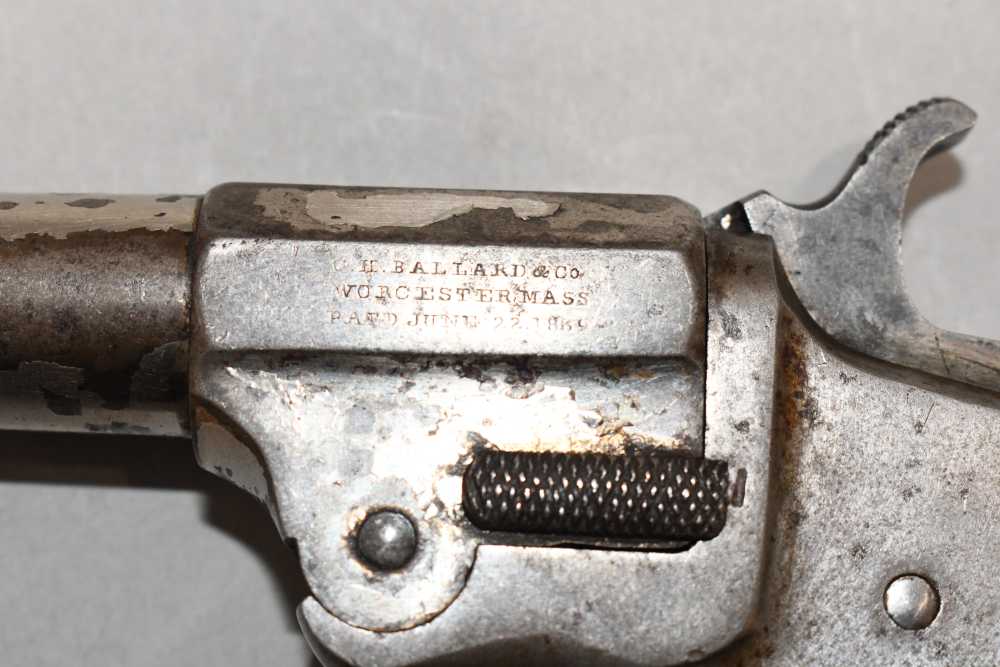 Rare CH Ballard Iron Frame Single Shot Break Action Derringer Pistol 41 RF -img-17