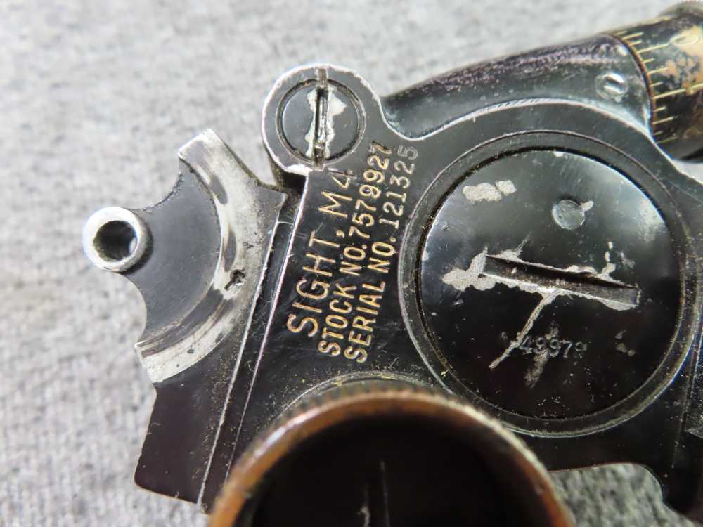 WWII-VIETNAM M4 SIGHT FOR 60mm MORTAR WITH WORKING KNOBS/CASE-img-5