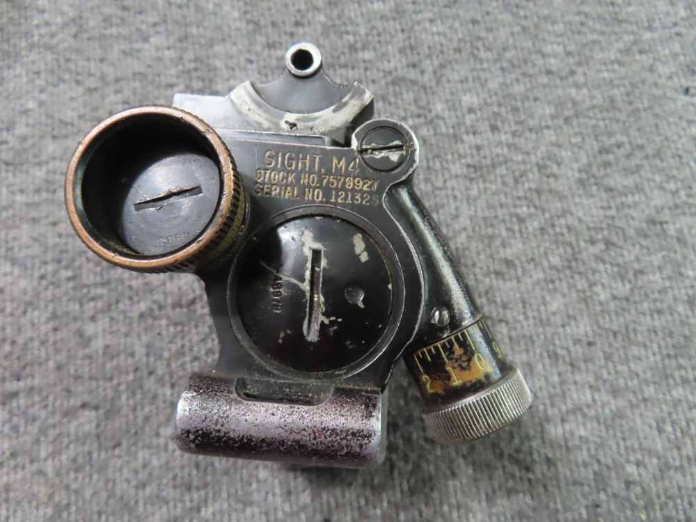 WWII-VIETNAM M4 SIGHT FOR 60mm MORTAR WITH WORKING KNOBS/CASE-img-2