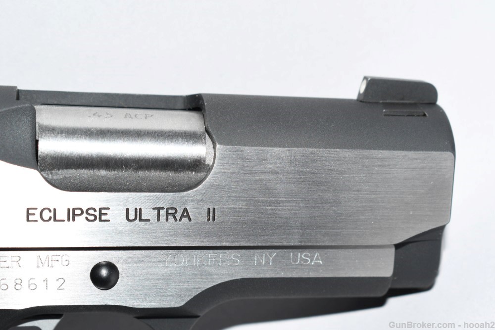 Wonderful Kimber Eclipse Ultra II 3.25" 1911 45 ACP Pistol W Case-img-5