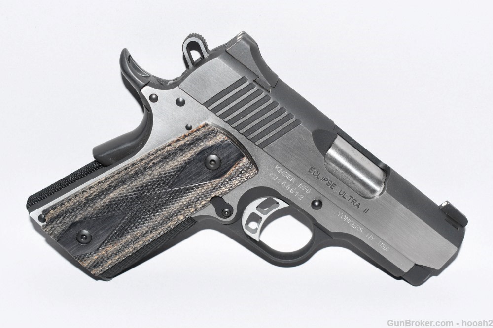 Wonderful Kimber Eclipse Ultra II 3.25" 1911 45 ACP Pistol W Case-img-2