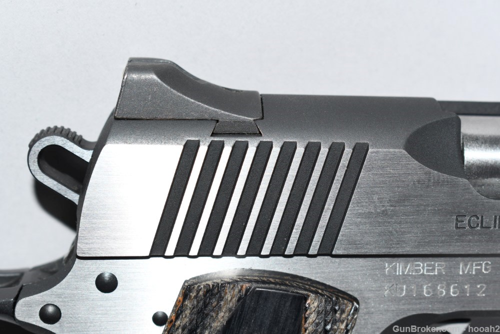 Wonderful Kimber Eclipse Ultra II 3.25" 1911 45 ACP Pistol W Case-img-4