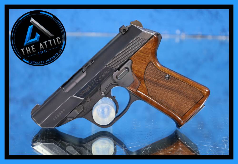 Early Production Walther P5 Compact 9mm Made in Germany Rare Heel Release-img-0