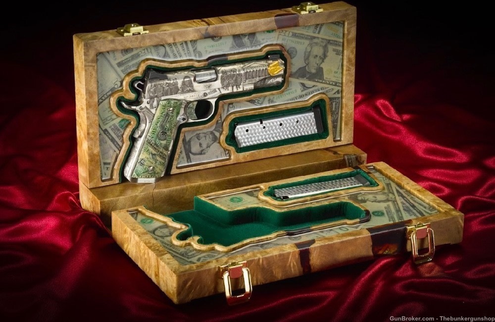 RARE! 1 OF 1 NIGHTHAWK CUSTOM MODEL WALL STREET ENGRAVED 1911 .45 ACP-img-5